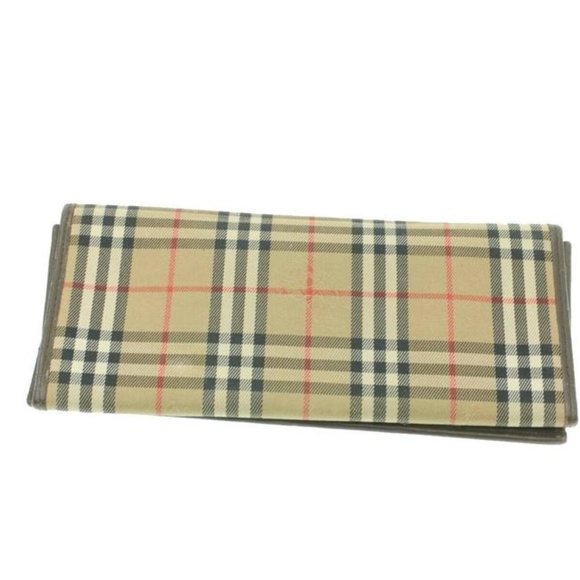 Burberry Vintage Brown Nova Check Plaid XL Wallet - Picture 3 of 4